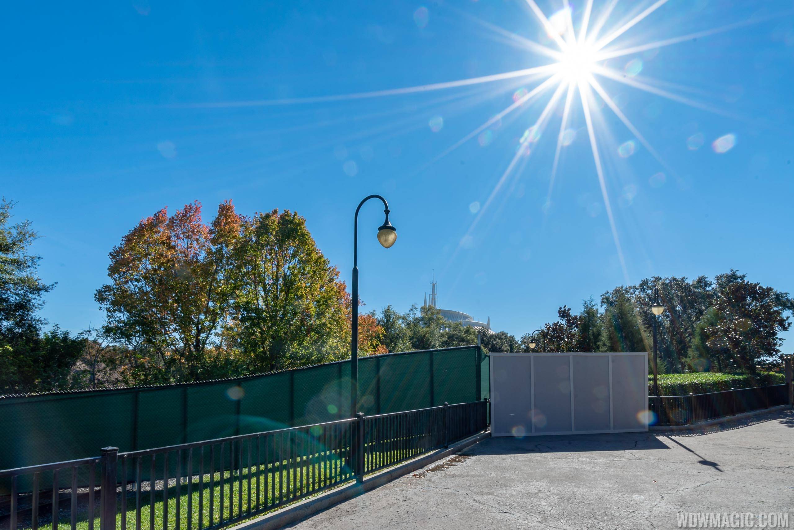 Walkway between Fantasyland and Tomorrowland closed