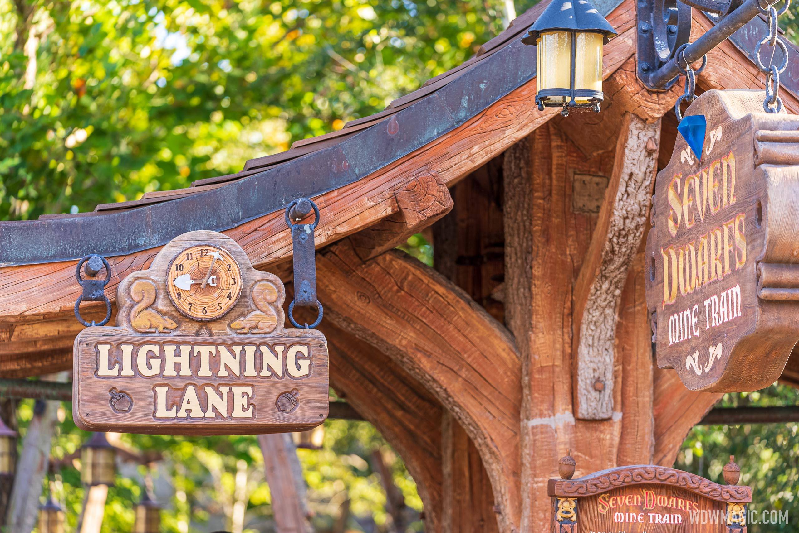 Lightning Lane at Seven Dwarfs Mine Train
